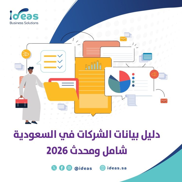 دليل بيانات الشركات في السعودية شامل ومحدث 2026